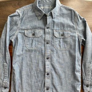 GAP Kids Boys Size L (10) Denim Button Down Shirt